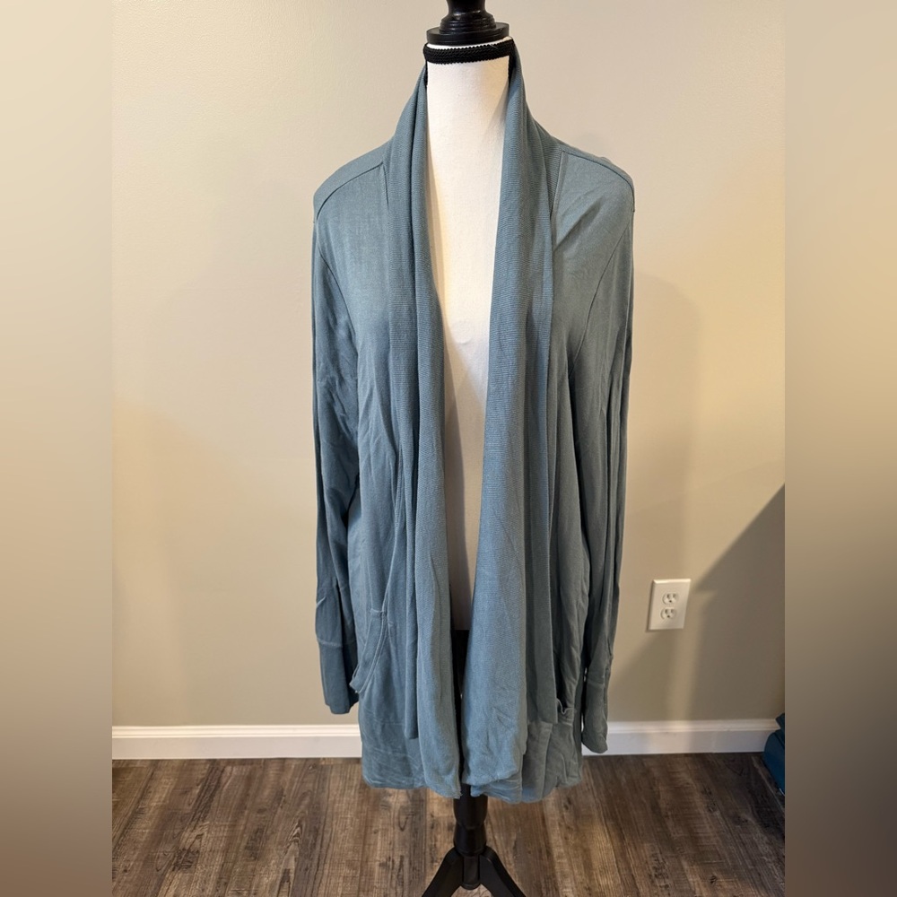 Athleta Women's Blue Open Front Cardigan